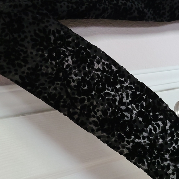 NWT Veronica Beard Velvet V Neck Plunging Lace Floral Print Slit Maxi Dress Gown - Picture 9 of 12